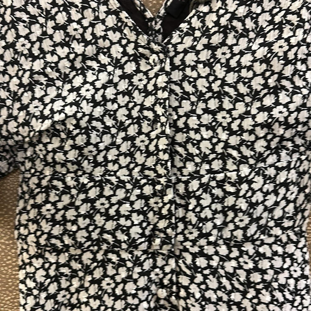 🔥🔥🔥NEW All Saints Ivey Floral Split Sleeve Mini Dress - Picture 9 of 13